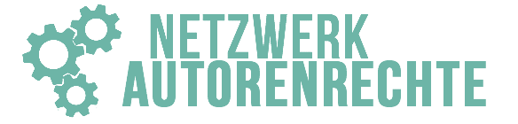 Netzwerk Autorenrechte Logo Startseite tuerkis