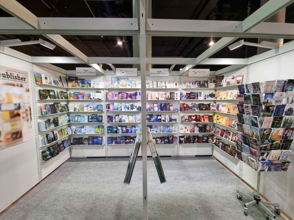 Stand des Selfpublisher Verbands auf der Frankfurter Buchmesse 2023