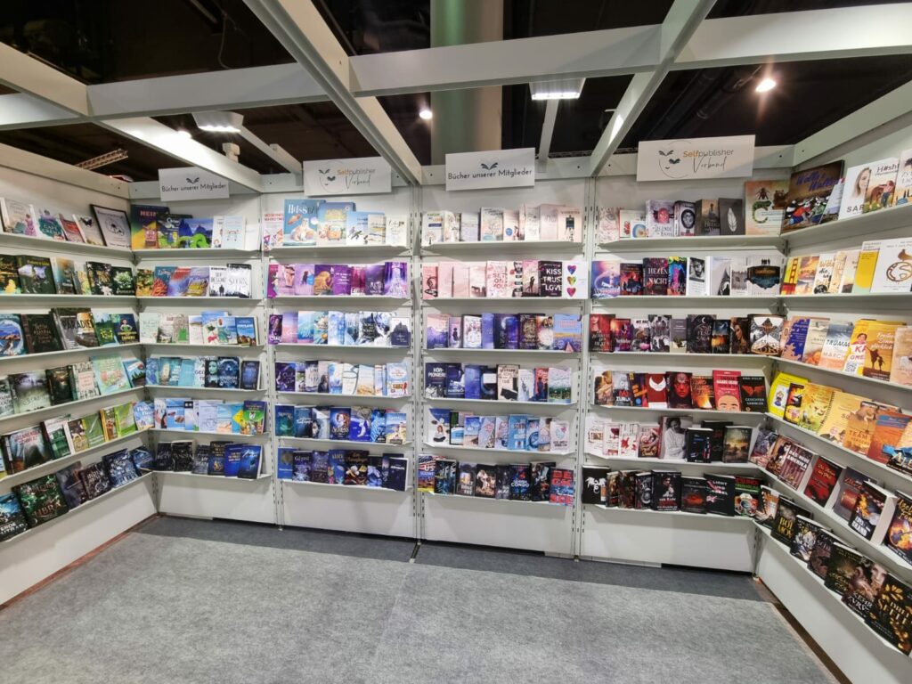 Stand des Selfpublisher Verbands auf der Frankfurter Buchmesse 2023