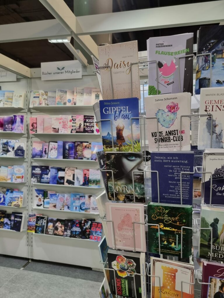 Stand des Selfpublisher Verbands auf der Frankfurter Buchmesse 2023