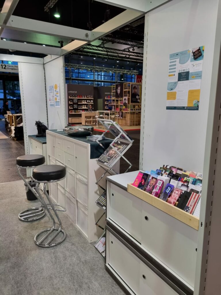 Stand des Selfpublisher Verbands auf der Frankfurter Buchmesse 2023