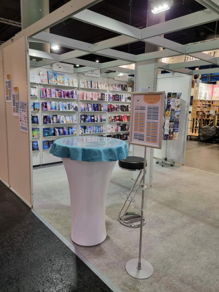 Stand des Selfpublisher Verbands auf der Frankfurter Buchmesse 2023