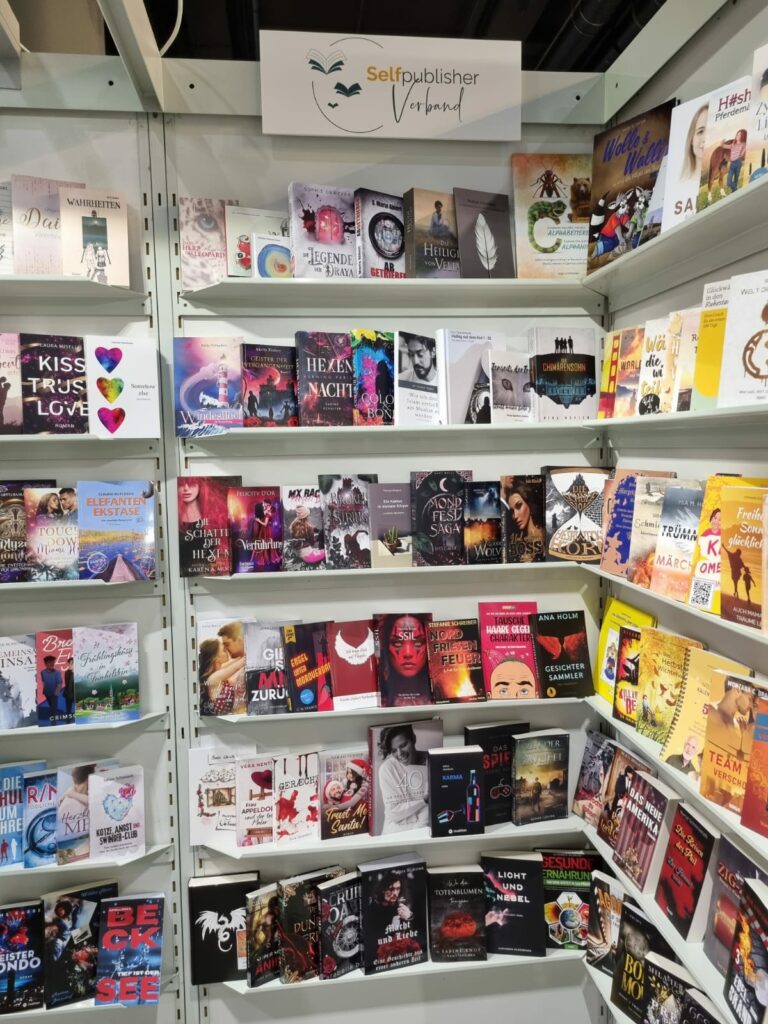 Stand des Selfpublisher Verbands auf der Frankfurter Buchmesse 2023