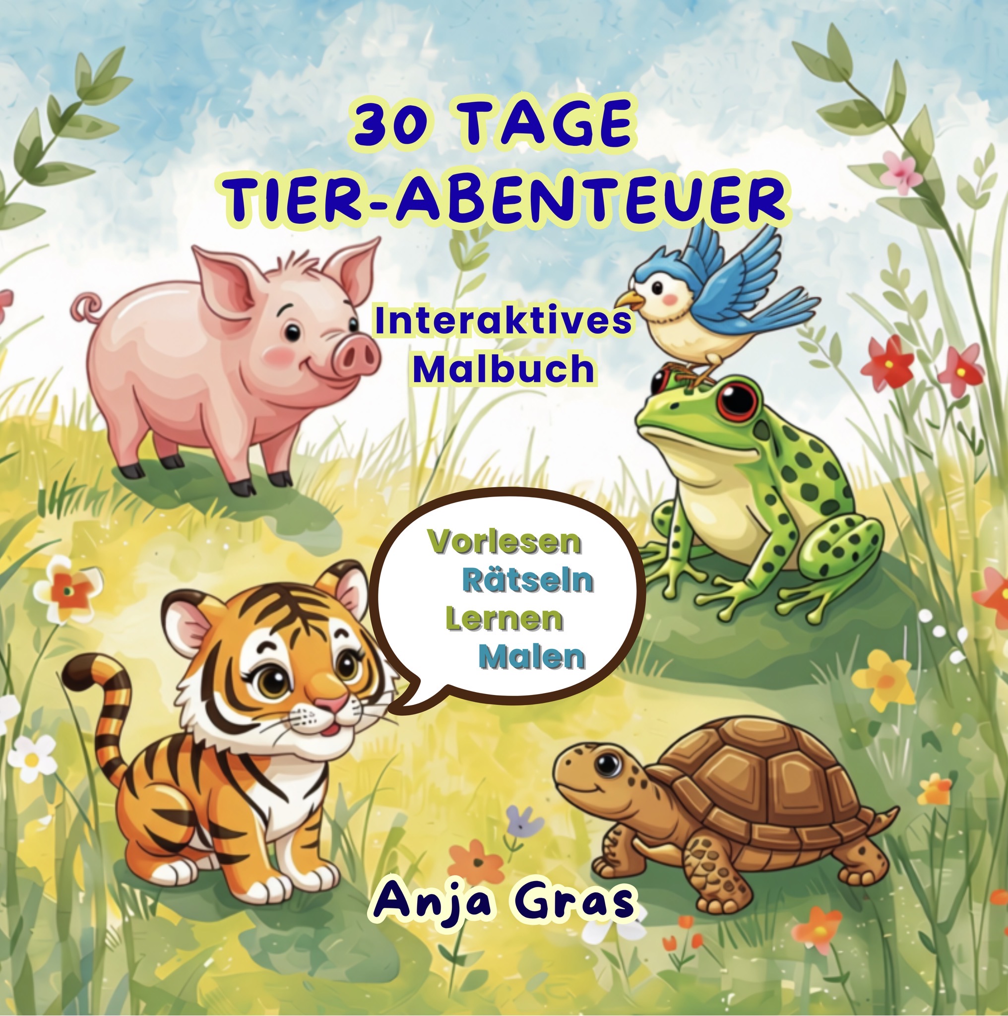 30 Tage Tier-Abenteuer – Interaktives Malbuch