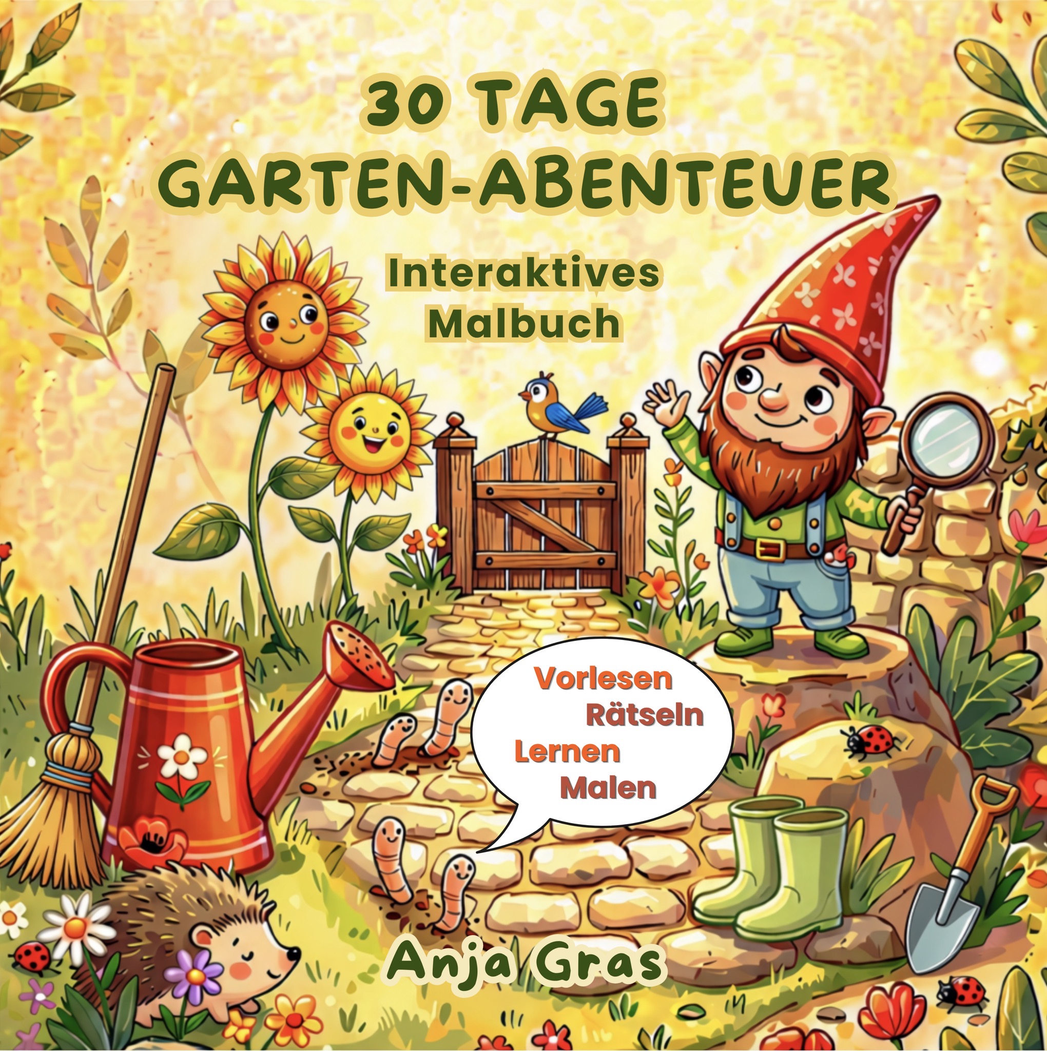30 Tage Garten-Abenteuer – Interaktives Malbuch