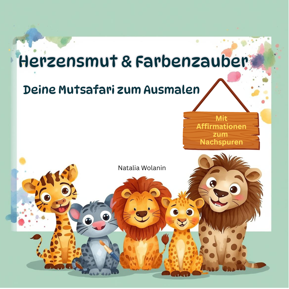 Herzensmut & Farbenzauber: Deine Mutsafari zum Ausmalen